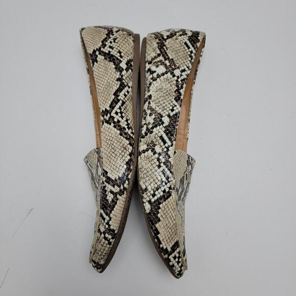 Espirit Faux Snakeskin Pointy Loafers 7.5 - Picture 6 of 8